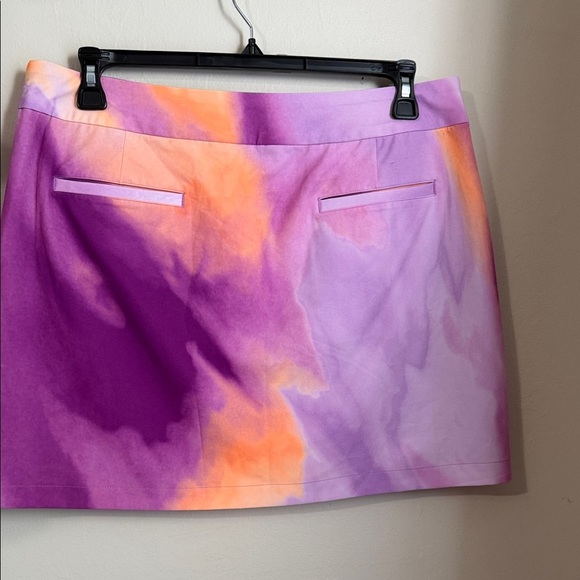 💜Nike Women's Vibrant Purple and Orange Mini Skirt - Picture 3 of 7